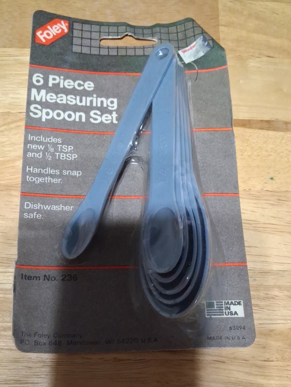 Foley 6-Piece Blue Measuring Spoon Set